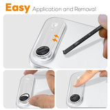 iPhone Air NORTHJO Kameralinsebeskyttelse - Børstet Metal & Glas - Sølv