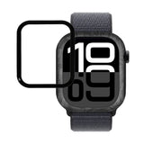 Apple Watch 11 / 10 (46mm) Skærmbeskyttelse - Hærdet Glas - Gennemsigtig / Sort Kant