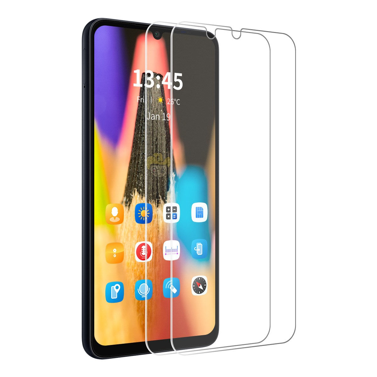 Samsung Galaxy A27 Beskyttelsesglas - 2 stk. - Gennemsigtig