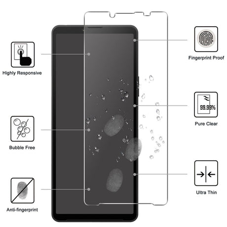 Sony Xperia 10 VIII / 10 VII Hærdet Glas Skærmbeskyttelse 2.5D - Gennemsigtig