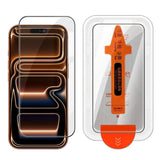 iPhone 18 Pro Max / 17 Pro Max Hærdet Skærmglas inkl. Installationsramme - Gennemsigtig
