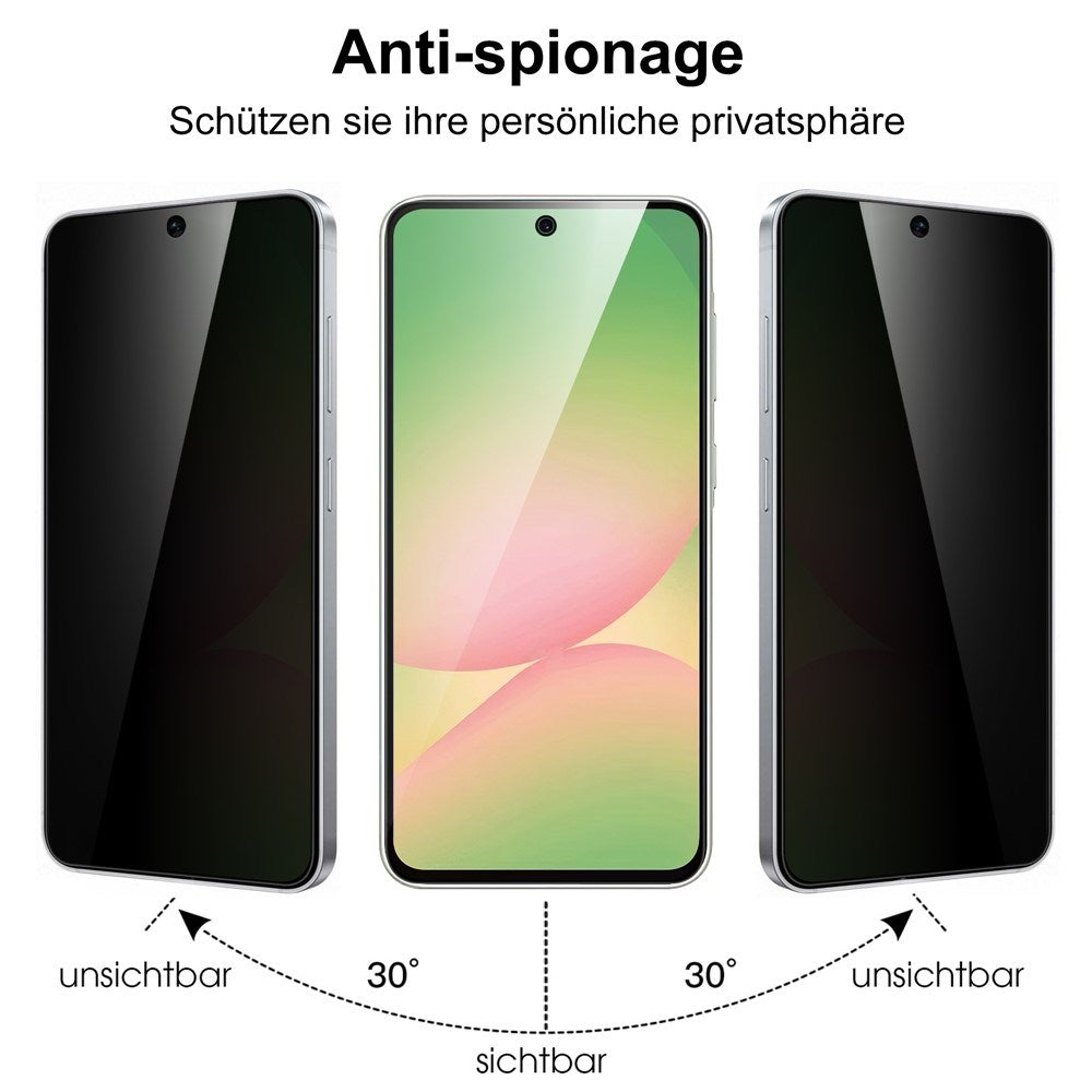 Samsung Galaxy A57 Beskyttelsesglas m. Privacy Funktion - Gennemsigtig