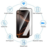 iPhone 18 Pro / 17 Pro Hærdet Skærmglas inkl. Installationsramme - Gennemsigtig