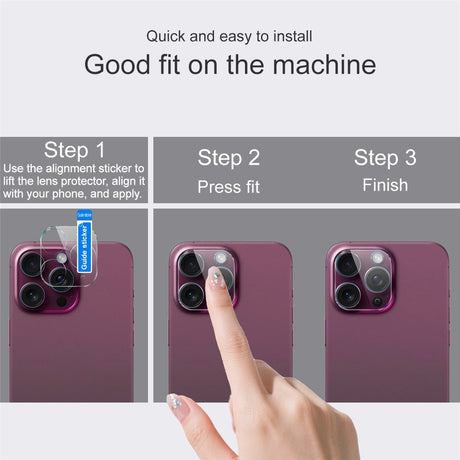 IMAK Samsung Galaxy S26+ (Plus) Hærdet Kameralinseglas - Gennemsigtig