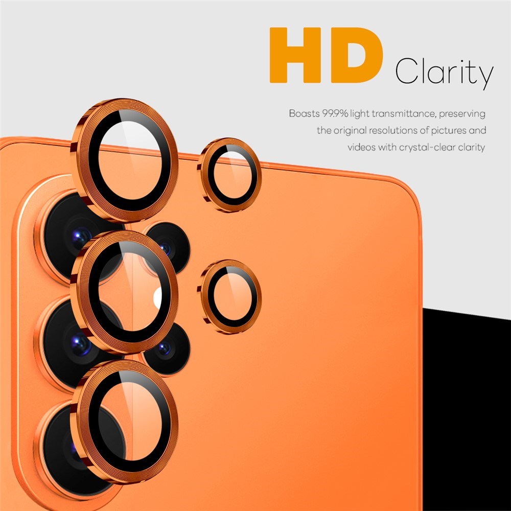 Samsung Galaxy S26 Ultra NORTHJO Metal & Glas Kameralinsebeskyttelse - Orange