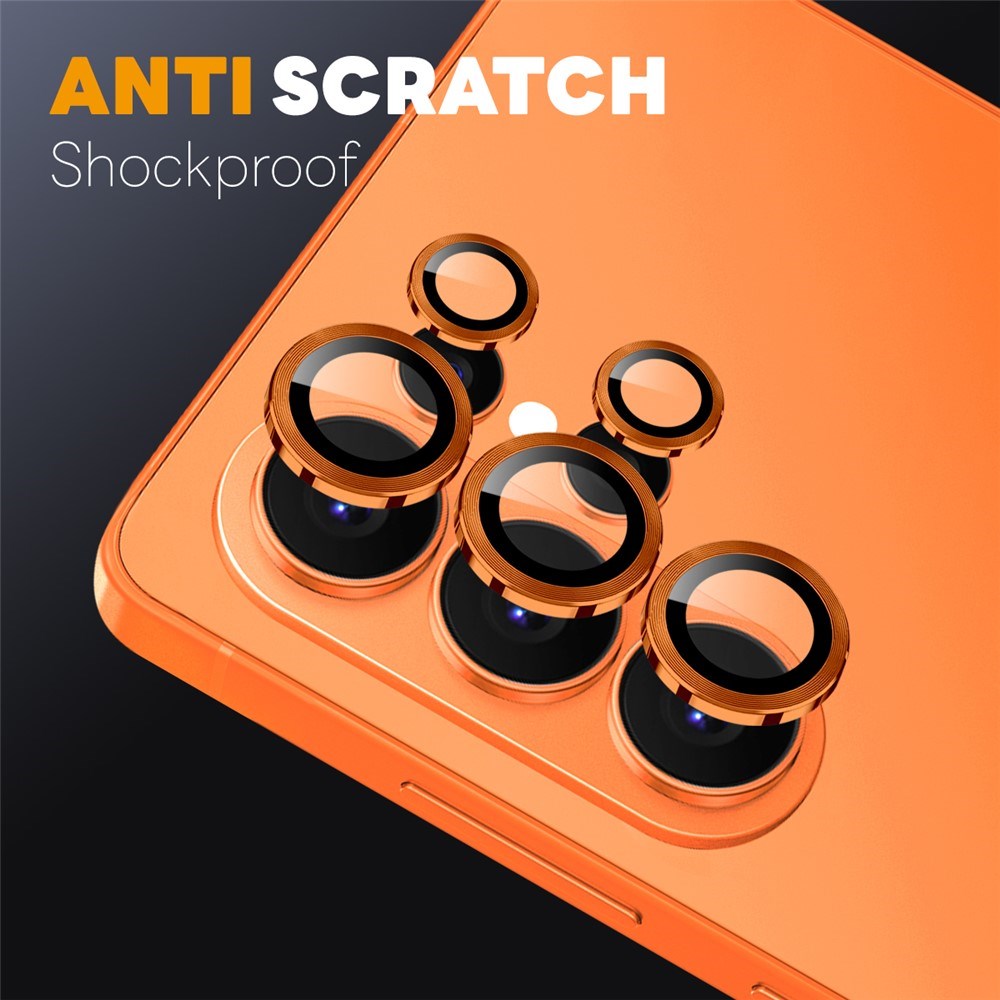 Samsung Galaxy S26 Ultra NORTHJO Metal & Glas Kameralinsebeskyttelse - Orange