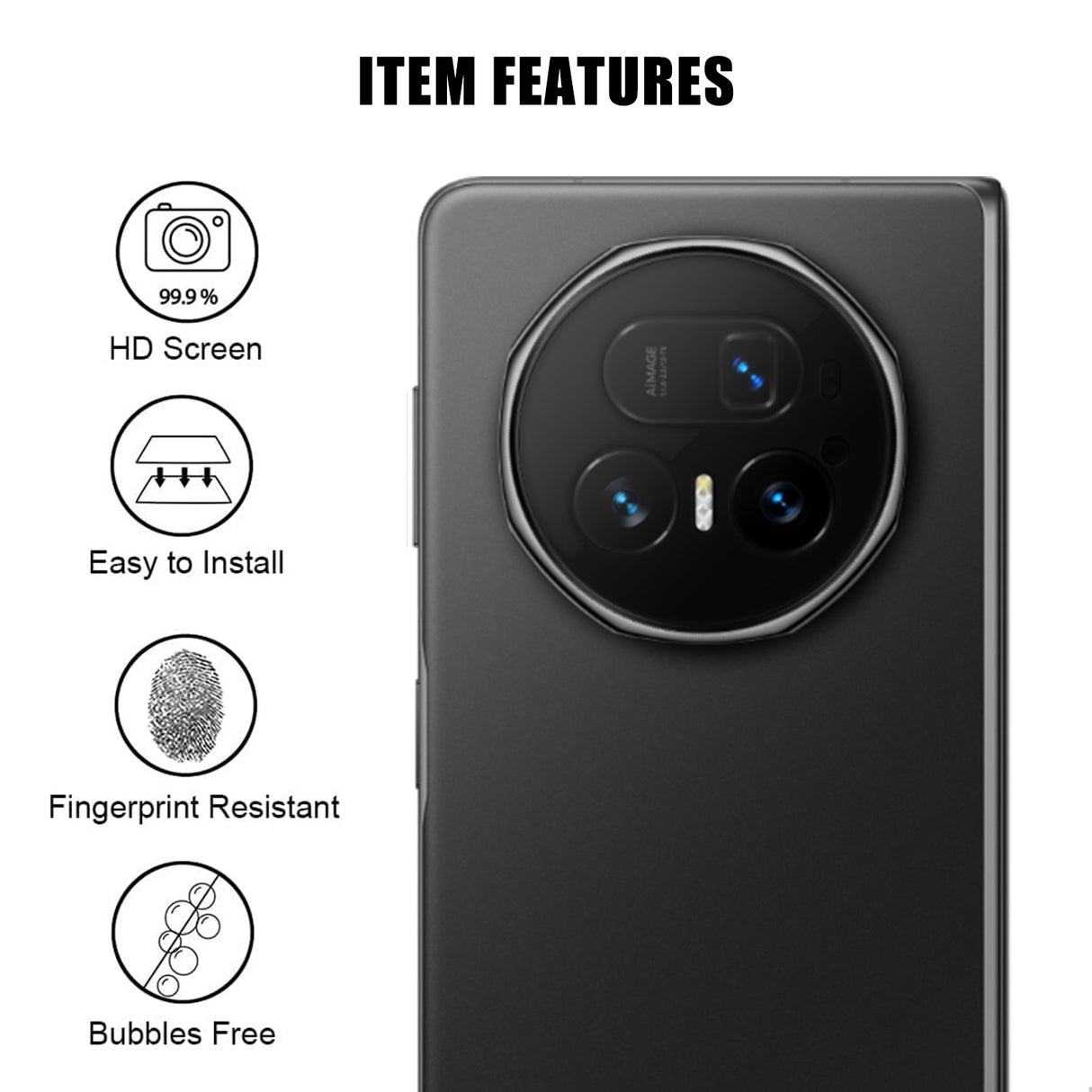 Honor Magic V5 Kameralinsebeskyttelsesglas - Gennemsigtig