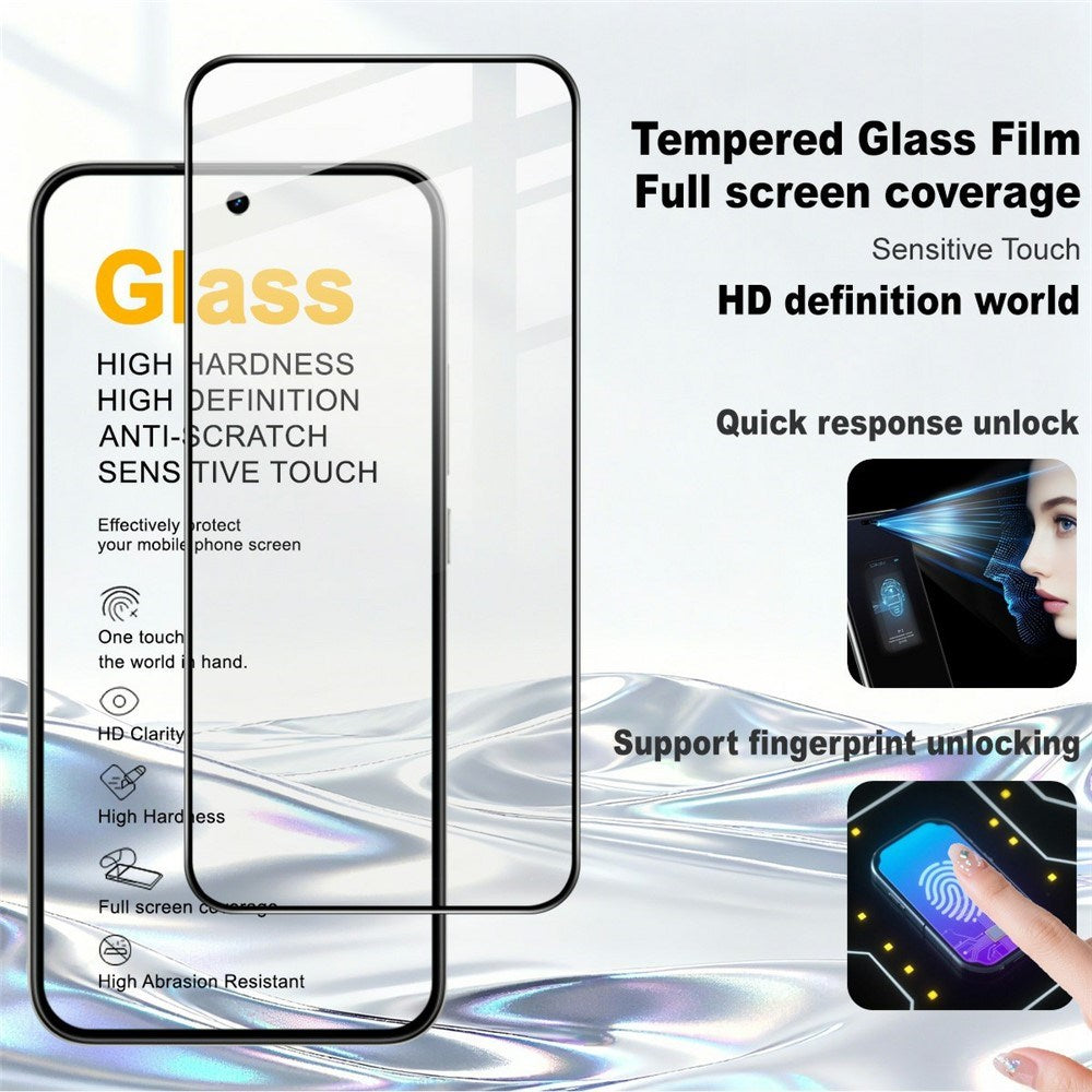 Realme 16 IMAK Beskyttelsesglas til Skærm - Gennemsigtig / Sort Kant