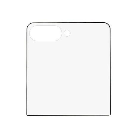 Samsung Galaxy Z Flip8 Bagskærmsbeskyttelse - Hærdet Glas - Gennemsigtig