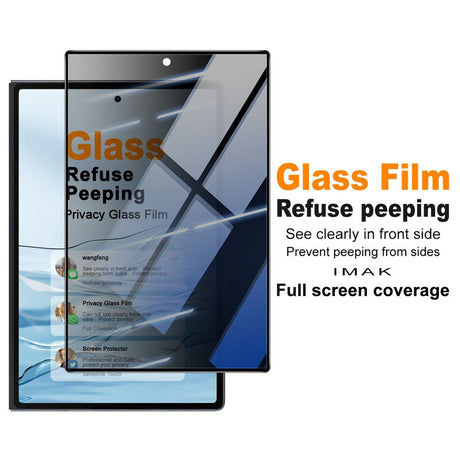 Samsung Galaxy Z Fold8 IMAK Skærmbeskyttelsesglas m. Privacy Funktion - Gennemsigtig