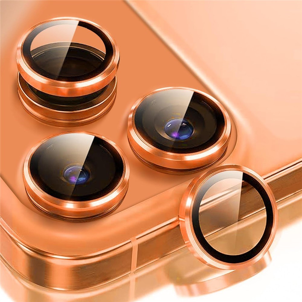 iPhone 18 Pro Metal og Glas Beskyttelse til Kameralinse - Orange