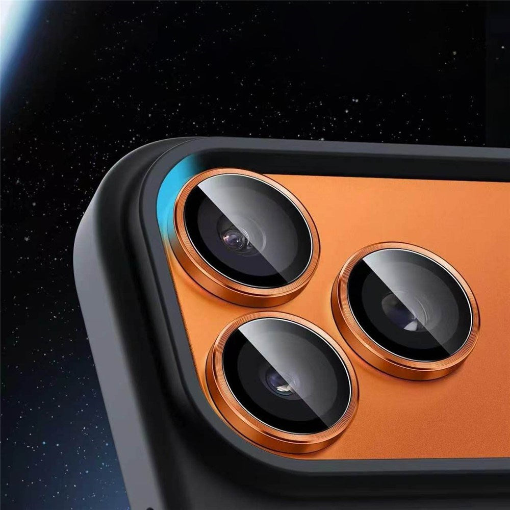 iPhone 18 Pro Metal og Glas Beskyttelse til Kameralinse - Orange