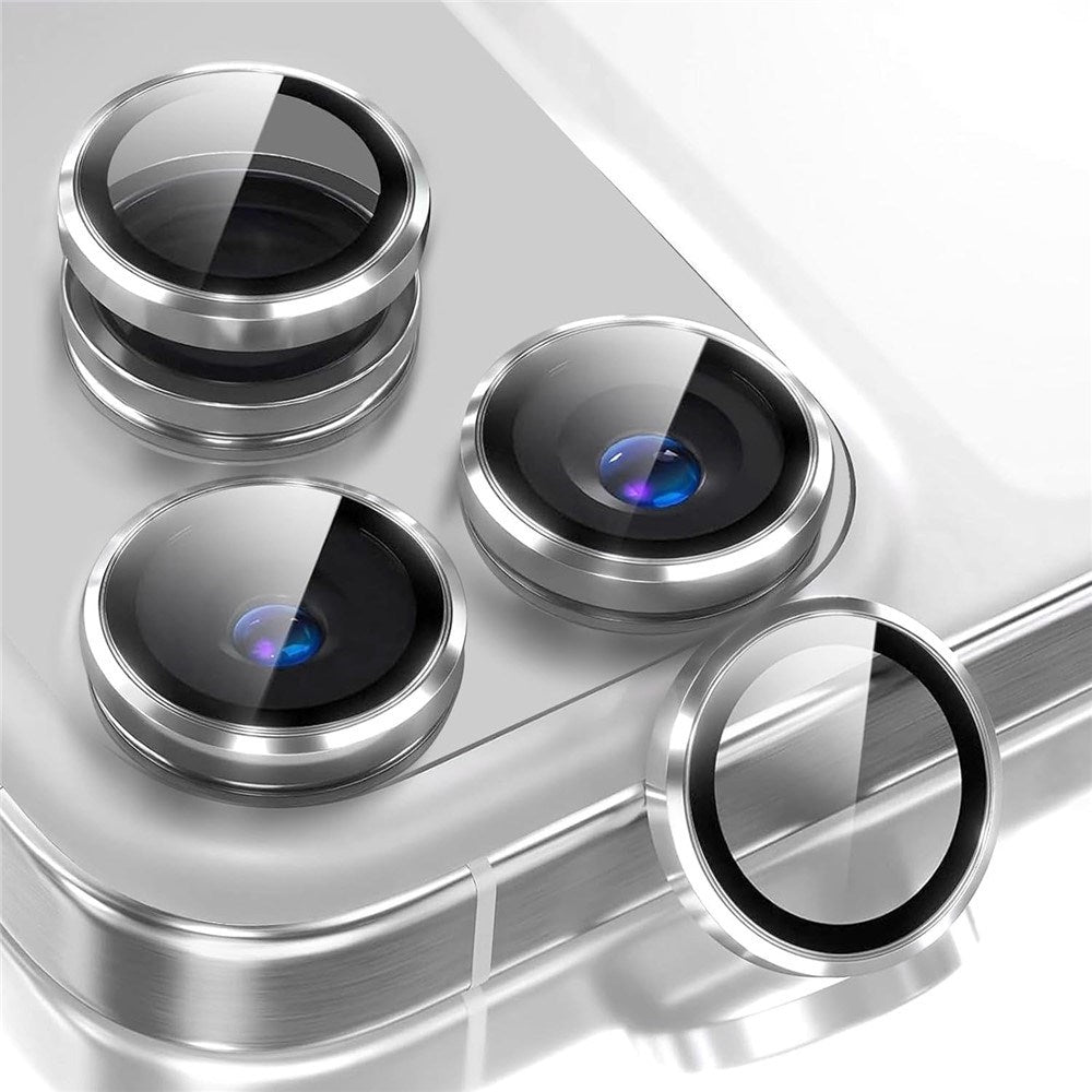 iPhone 18 Pro Metal og Glas Beskyttelse til Kameralinse - Sølv
