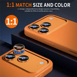 iPhone 18 Pro Max Metal og Glas Beskyttelse til Kameralinse - Orange