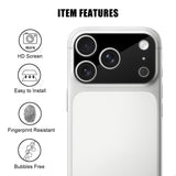 iPhone 18 Pro Max Hærdet Kameralinsebeskyttelse - Sort