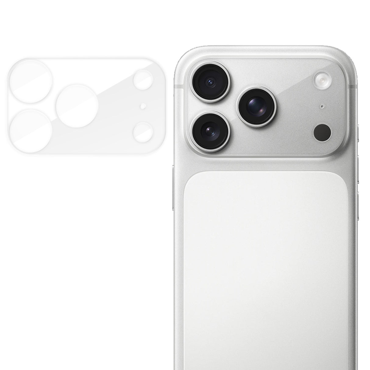 iPhone 18 Pro Max Hærdet Kameralinsebeskyttelse - Gennemsigtig