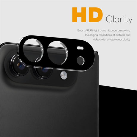NORTHJO iPhone Fold Hærdet Kameralinsbeskyttelsesglas - Sort