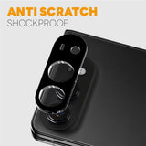 NORTHJO iPhone Fold Hærdet Kameralinsbeskyttelsesglas - 2 Stk. - Sort
