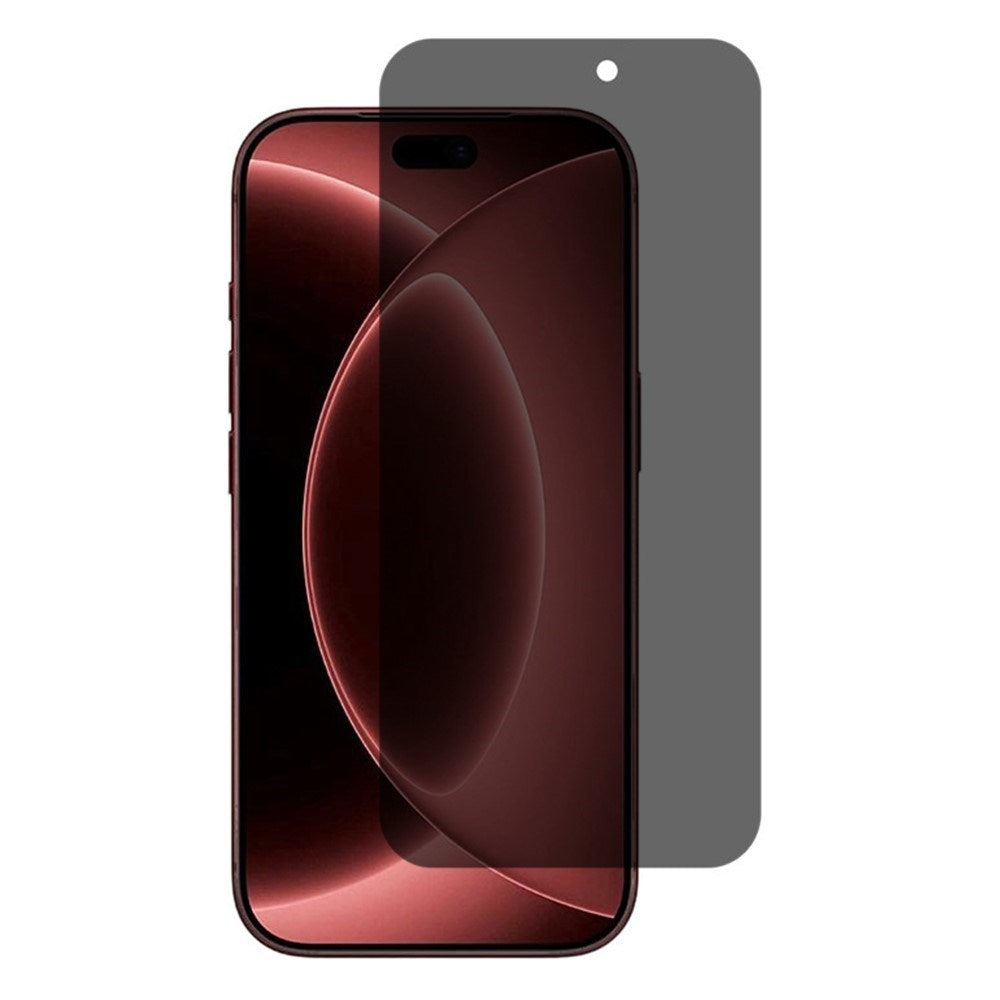iPhone 18 Pro Max Hærdet Glas Skærmbeskyttelse - Privacy - Gennemsigtig