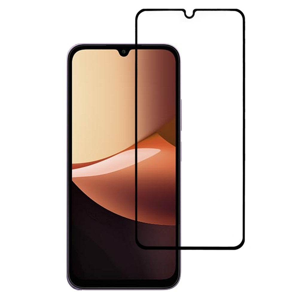 Xiaomi Redmi 17C (5G) Aluminium-Silicon Beskyttelsesglas - Gennemsigtig / Sort Kant