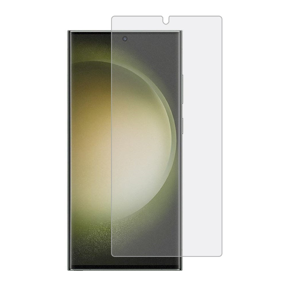 Samsung Galaxy S23 Ultra Buet Skærmbeskytter – Robust og Slidstærk - Gennemsigtig