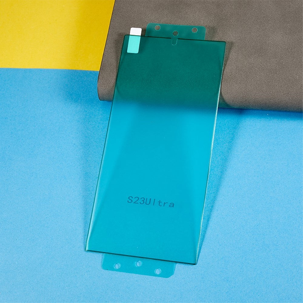 Samsung Galaxy S23 Ultra Buet Skærmbeskytter – Robust og Slidstærk - Gennemsigtig