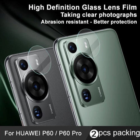 Huawei P60 Pro IMAK Kameralinse Beskyttelsesglas - Gennemsigtig (2 stk.)