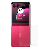 Motorola Razr 40 Ultra Plastik Bagside Beskyttelsesfilm - Gennemsigtig