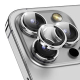 iPhone 15 Pro / 15 Pro Max Kameralinse Beskyttelsesglas - Sølv