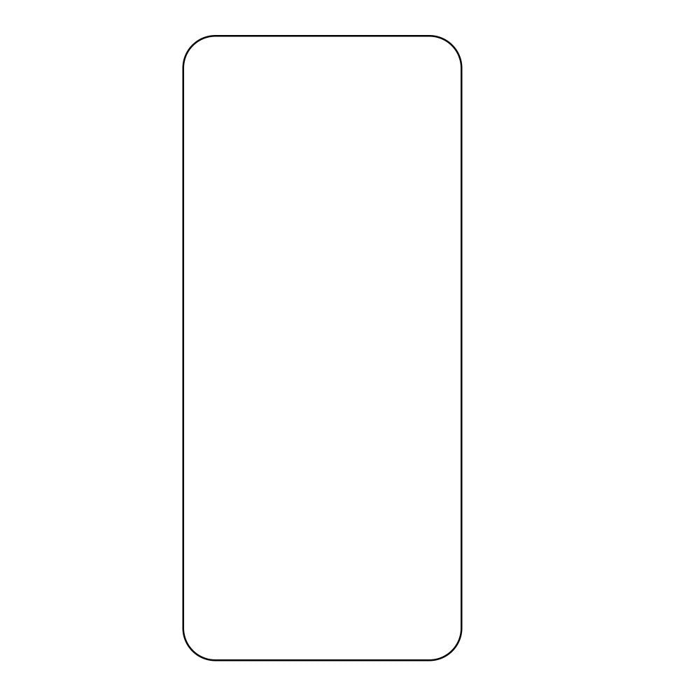 Oppo A79 (5G) Skærmbeskyttelse - Case Friendly - Gennemsigtig m. Sort Kant