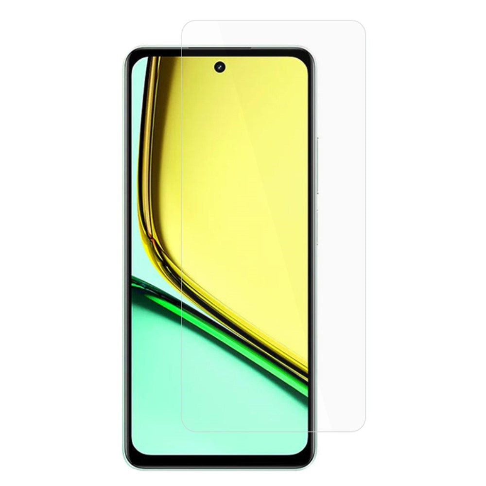 Realme C67 (5G) Hærdet Glas 9H Skærmbeskyttelse - Case Friendly - Gennemsigtig