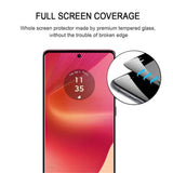Full Fit Skærmbeskyttelsesglas - Motorola Edge 50 Fusion - Gennemsigtig / Sort Kant