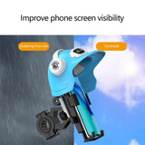 Mobilholder - Motorcykel / Cykel m. Hjelm - Blå