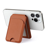 EIDERWOOD Magnetisk Kortholder - 3 Kort - Udfold Ståfunktion - MagSafe Kompatibel - Grøn
