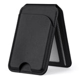 EIDERWOOD Magnetisk Kortholder - 3 Kort - Udfold Ståfunktion - MagSafe Kompatibel - Sort