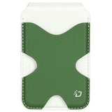 DUX DUCIS Magnetisk Kortholder - 5 Kort - Ståfunktion - MagSafe Kompatibel - Hvid / Grøn