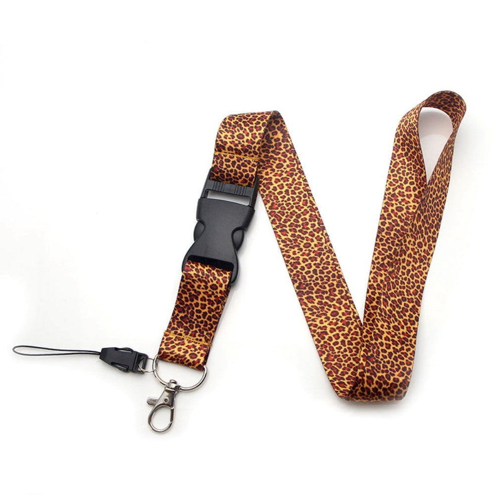 Keyhanger med Strop og Karabinlås - Leopard