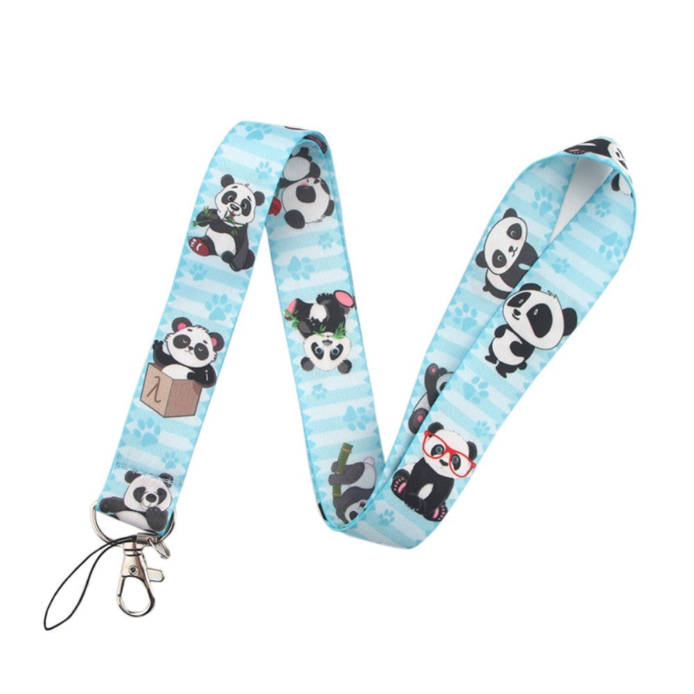 Keyhanger med Strop og Karabinlås - Panda