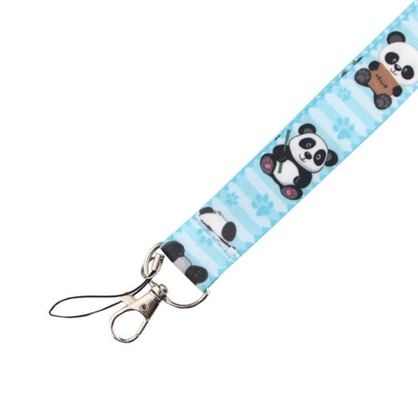 Keyhanger med Strop og Karabinlås - Panda