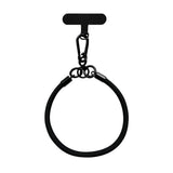 Flettet Polyester Håndledsstrop inkl. Indlægningsplade - 30cm - Sort