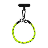 Flettet Polyester Håndledsstrop inkl. Indlægningsplade - 30cm - Gul / Sort