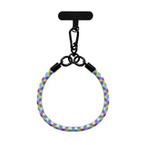 Flettet Polyester Håndledsstrop inkl. Indlægningsplade - 30cm - Multifarvet
