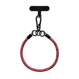 Flettet Polyester Håndledsstrop inkl. Indlægningsplade - 30cm - Rød