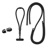 3-i-1 Nylon Strop til Mobil - Sort