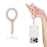 Polyester Fingerstrop m. Metalspænde - 10cm - Beige