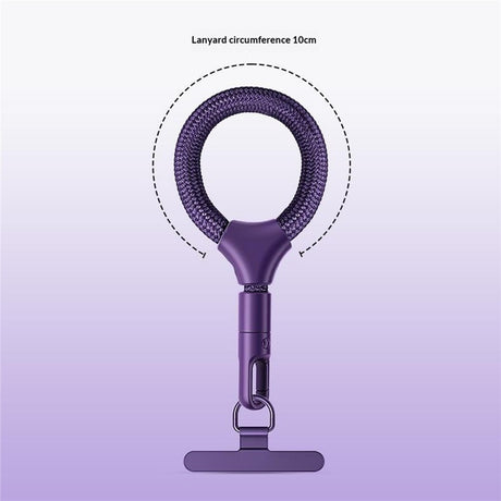 Polyester Fingerstrop m. Metalspænde - 10cm - Lyserød