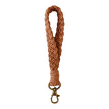 Nøglesnor / Håndledsstrop - 18cm - Tekstil - Brun