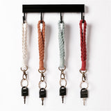 Nøglesnor / Håndledsstrop - 18cm - Tekstil - Brun