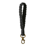 Nøglesnor / Håndledsstrop - 18cm - Tekstil - Sort