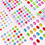 Selvklæbende Krystal 3D Stickers - 20 stk - Ovale